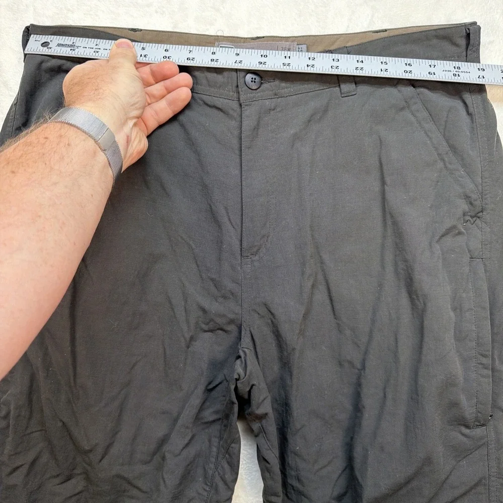 REI Hiking‎ Pants Men's 38x34 Gray Nylon Outdoor Trail UPF 50 Lightweight